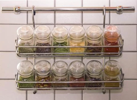 Spice racks Stock Photos