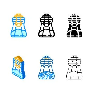 Spice range jar color icon vector Stockillustratie
