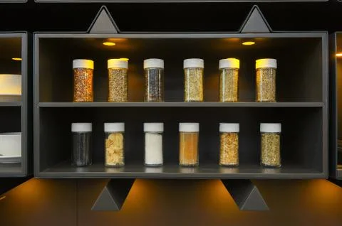 Spice on the shelf Foto stock