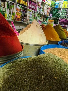 Spice shop 库存照片