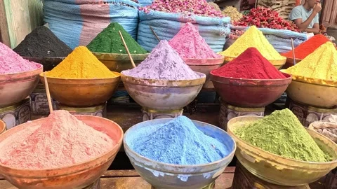 The spice souk in marrakech, morocco Stock Footage 255723066