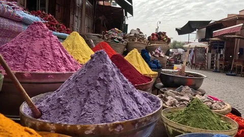 The spice souk in marrakech, morocco Stock Footage 255723412