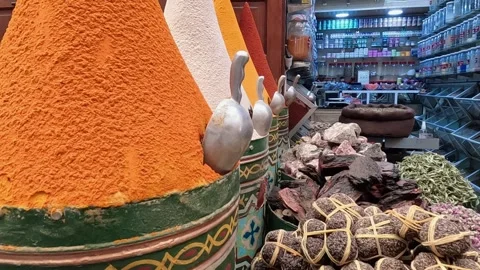 The spice souk in marrakech, morocco Stock Footage 256306507