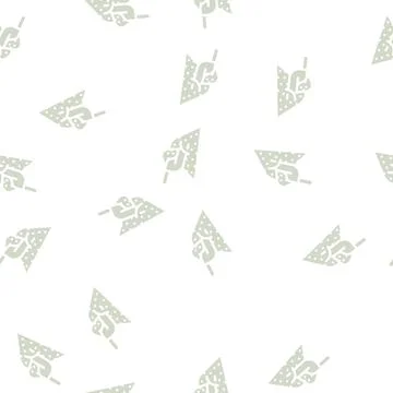 Spice spatula glyph vector seamless pattern Stock Illustration