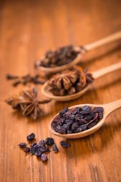 Spice in spoon Stock Photos