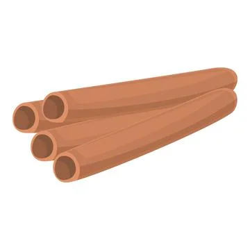 Spice stick icon cartoon vector. Cinnamon ingredient Stock-Illustration