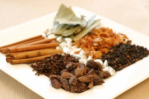 Spice tray Stock Photos