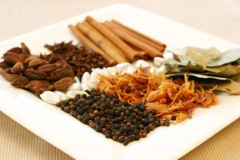 Spice tray Stock Photos