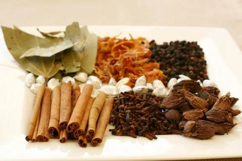 Spice tray Stock Photos