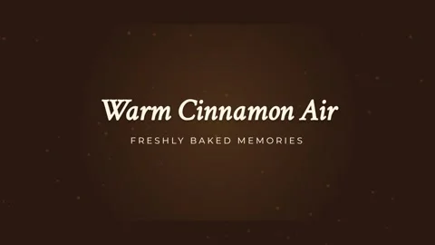 Spiced cinnamon air effect background - Fall autumn spice atmosphere video lo Stock Footage 336880209