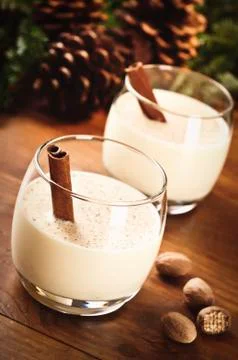 Spiced Eggnog Stock Photos