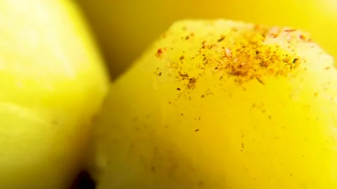 Spiced potatoes 스톡 동영상 177506164