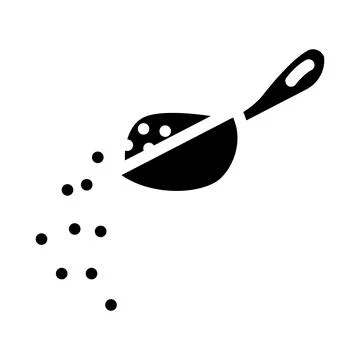Spices add glyph icon vector illustration Stock Illustration