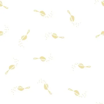 Spices add glyph vector seamless pattern Illustrazione stock
