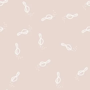 Spices add line vector seamless pattern Illustrazione stock