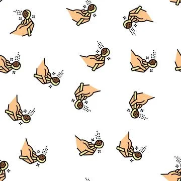 Spices add vector seamless pattern Stock Illustration