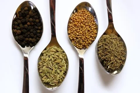 Spices and condiments Stock Photos