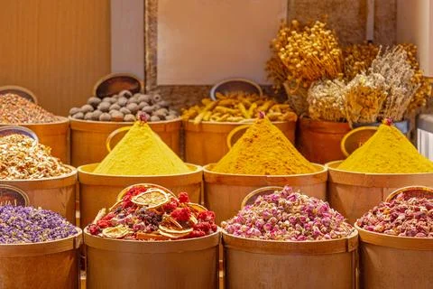 Spices and Floral Tea Stock Photos