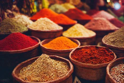 Spices and herbs Stock Illustration