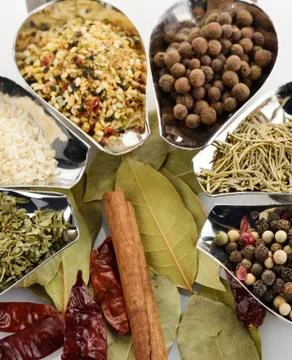 Spices and herbs Stock Photos