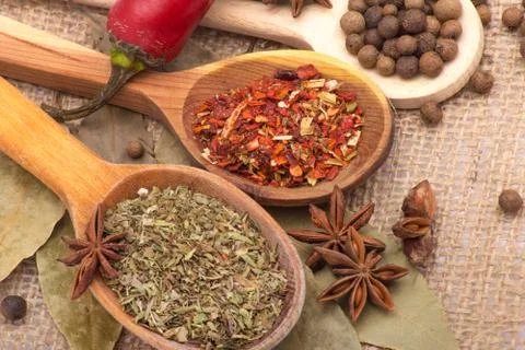Spices and herbs Stock Photos