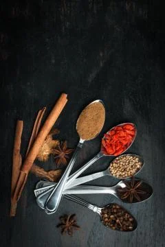 Spices and herbs Stock Photos
