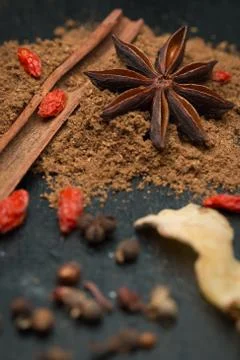 Spices and herbs Stock Photos