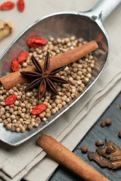 Spices and herbs Stock Photos