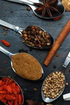 Spices and herbs Stock Photos