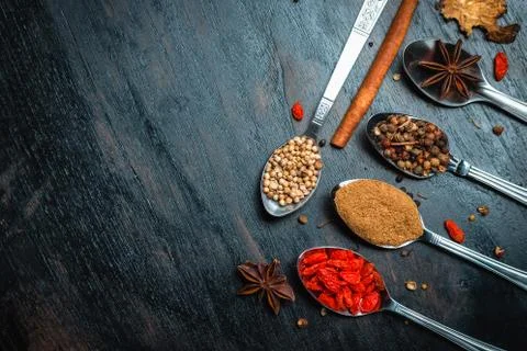 Spices and herbs Stock Photos