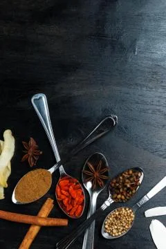Spices and herbs Stock Photos