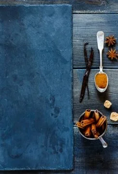 Spices and nuts Stock Photos