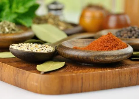 Spices arrangement Stock Photos