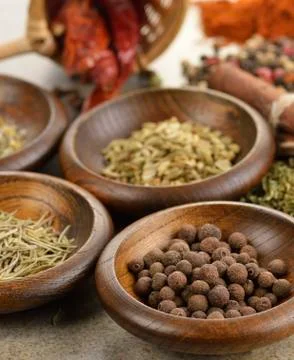 Spices assortment Stock Photos