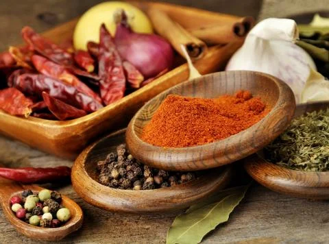 Spices assortment Stock Photos