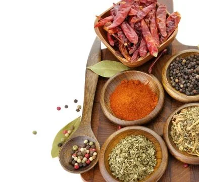 Spices assortment Stock Photos