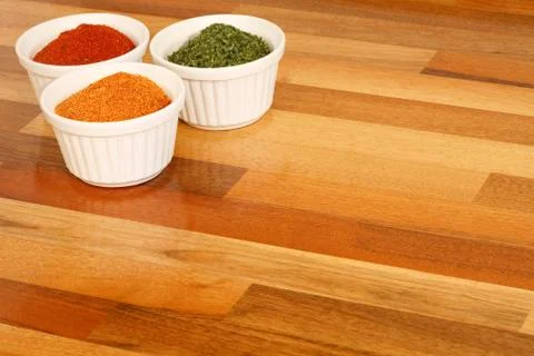 Spices background Stock Photos