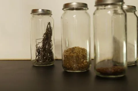 Spices in a bottle Stock Photos