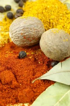 Spices close-up Stock Photos