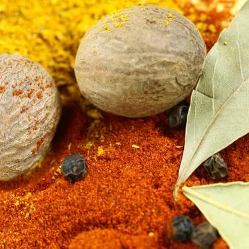 Spices close-up Stock Photos