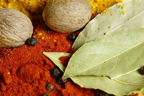 Spices close-up Stock Photos