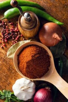 Spices concept Stock Photos