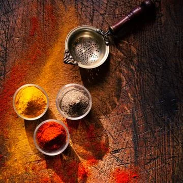 Spices in a country kitchen Stock Photos