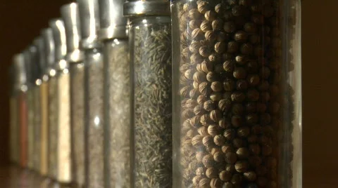 Spices dolly out 2 Stock-Footage 504191