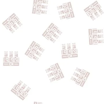 Spices for fish glyph vector seamless pattern イラスト素材