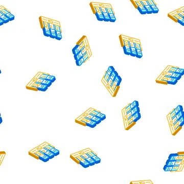 Spices for fish isometric icon seamless pattern 스톡 일러스트