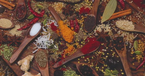 Spices. Stock Footage 236196354
