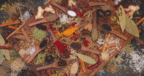 Spices. Stock Footage 236196730