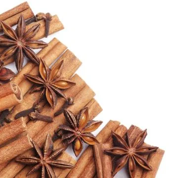 Spices frame Foto stock