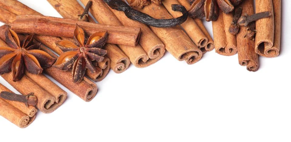 Spices frame Stock Photos